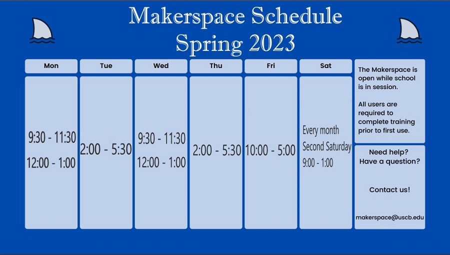 Makerspace Schedule