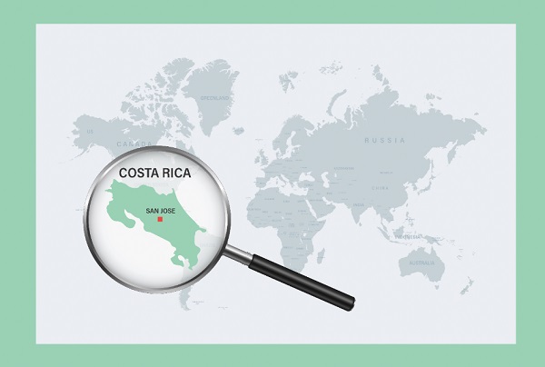 Costa Rica on Map