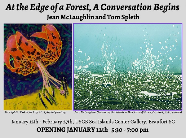 At the Edge of a Forest the Conversation Begins Exhibit