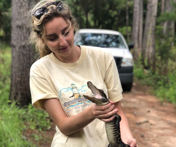 Student with Alligator 